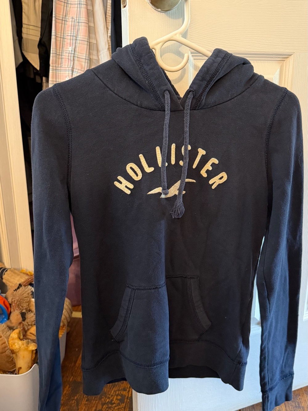 Women’s Hollister Navy Blue Hoodie, Size M, EUC